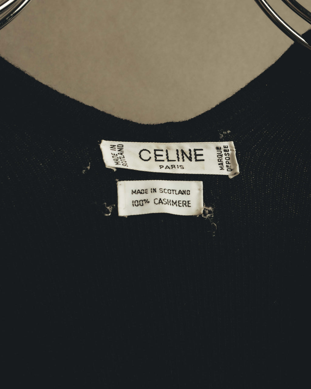 "CELINE" 80's Luxurious cashmere cape