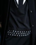 "John Galliano" Tie motif trompe l'oeil design pullover