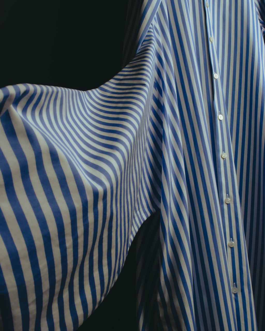 “JIL SANDER” 2018-2023 oversized striped cotton shirt dress