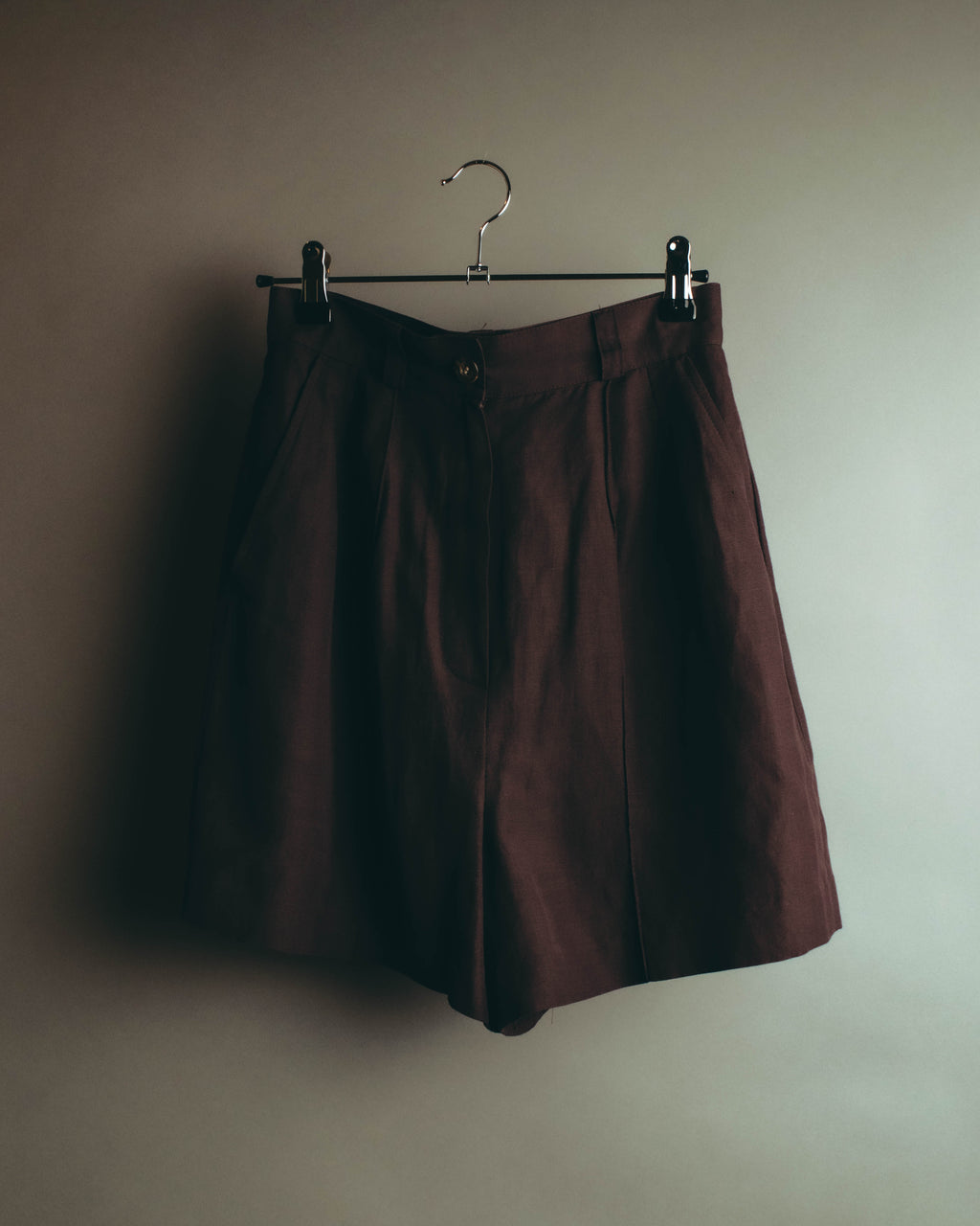 -SPECIAL- “DRIES VAN NOTEN” 90’s–00’s Rayon linen tailored long jacket and shorts set up