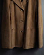 "CELINE" Relaxing design suede leather jacket