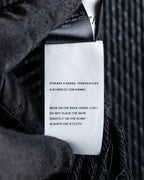 "GIORGIO ARMANI" Waffle low gauge knit fringe design stole