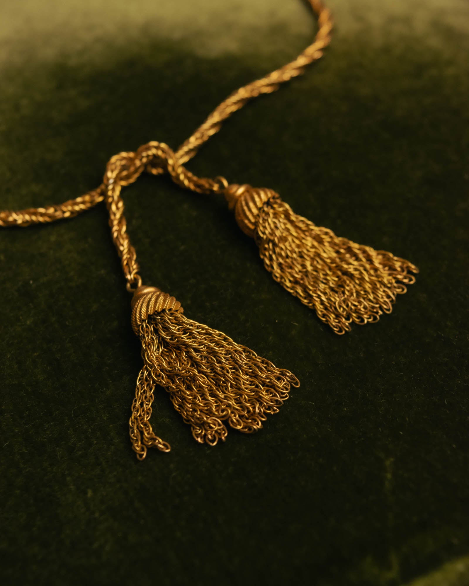 -SPECIAL- “Christian Dior“ 70’s-80’s Tassel rope chain necklace