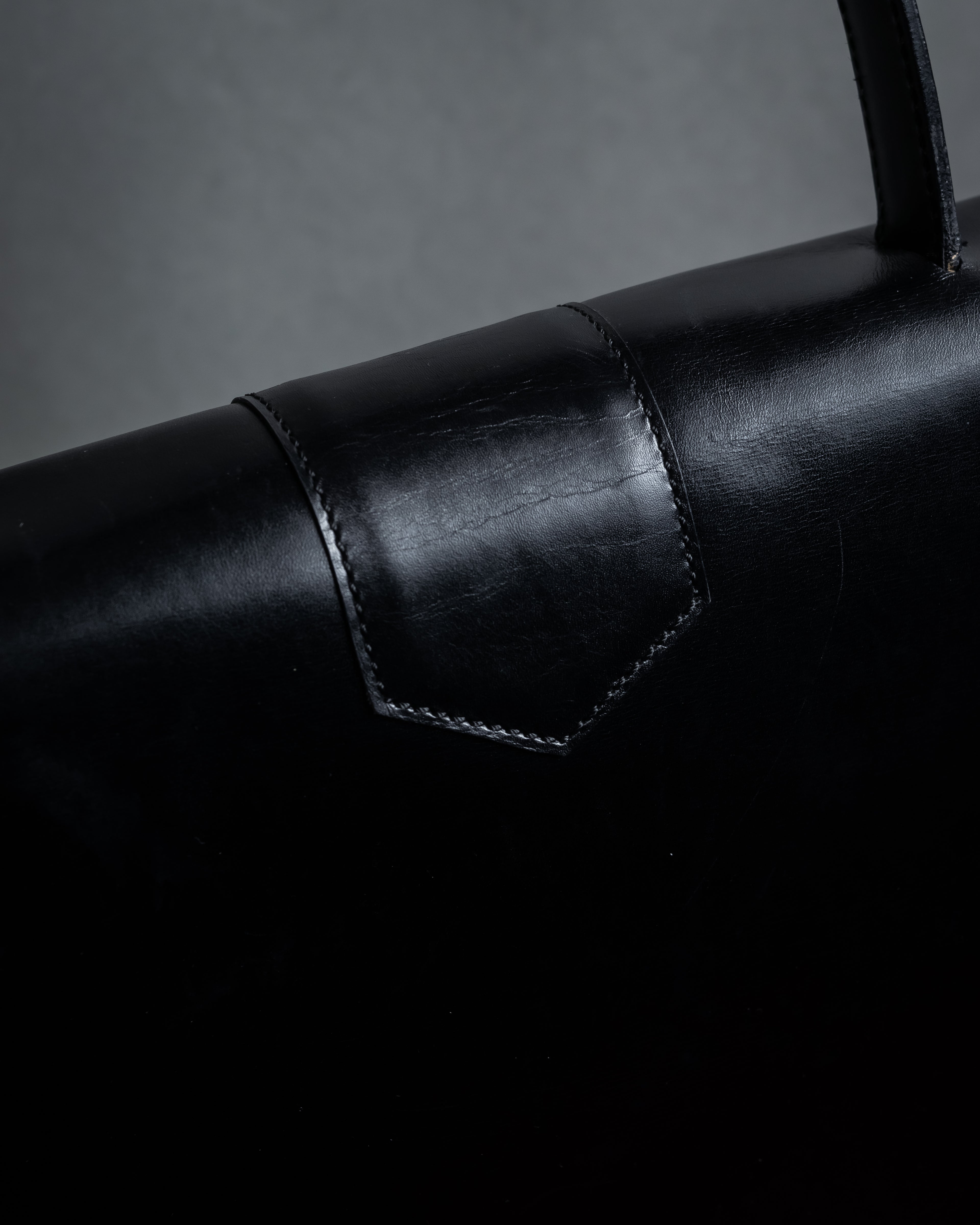 “CELINE” Early 80’s equestrian hardware top-handle bag