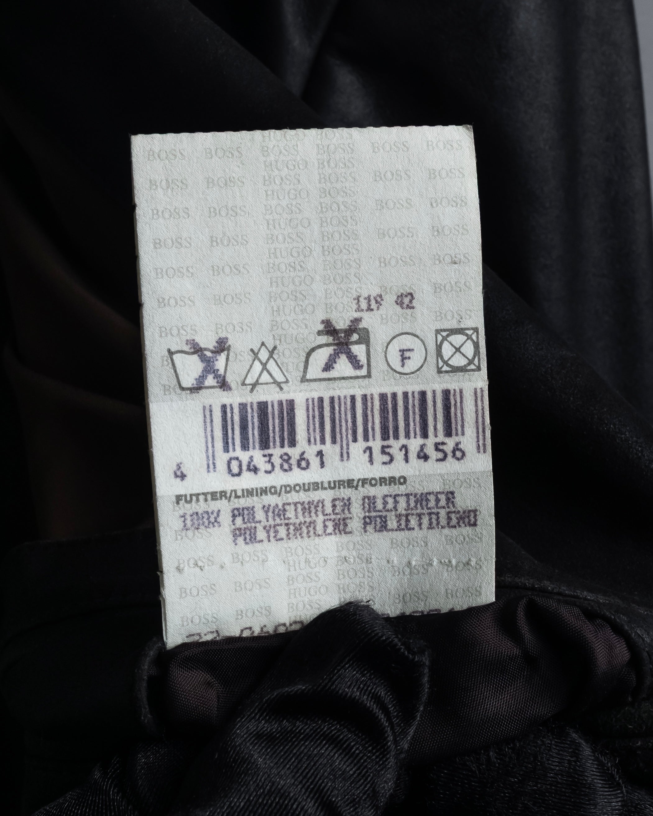 "HUGO BOSS" Oversized calf leather tailored jacket