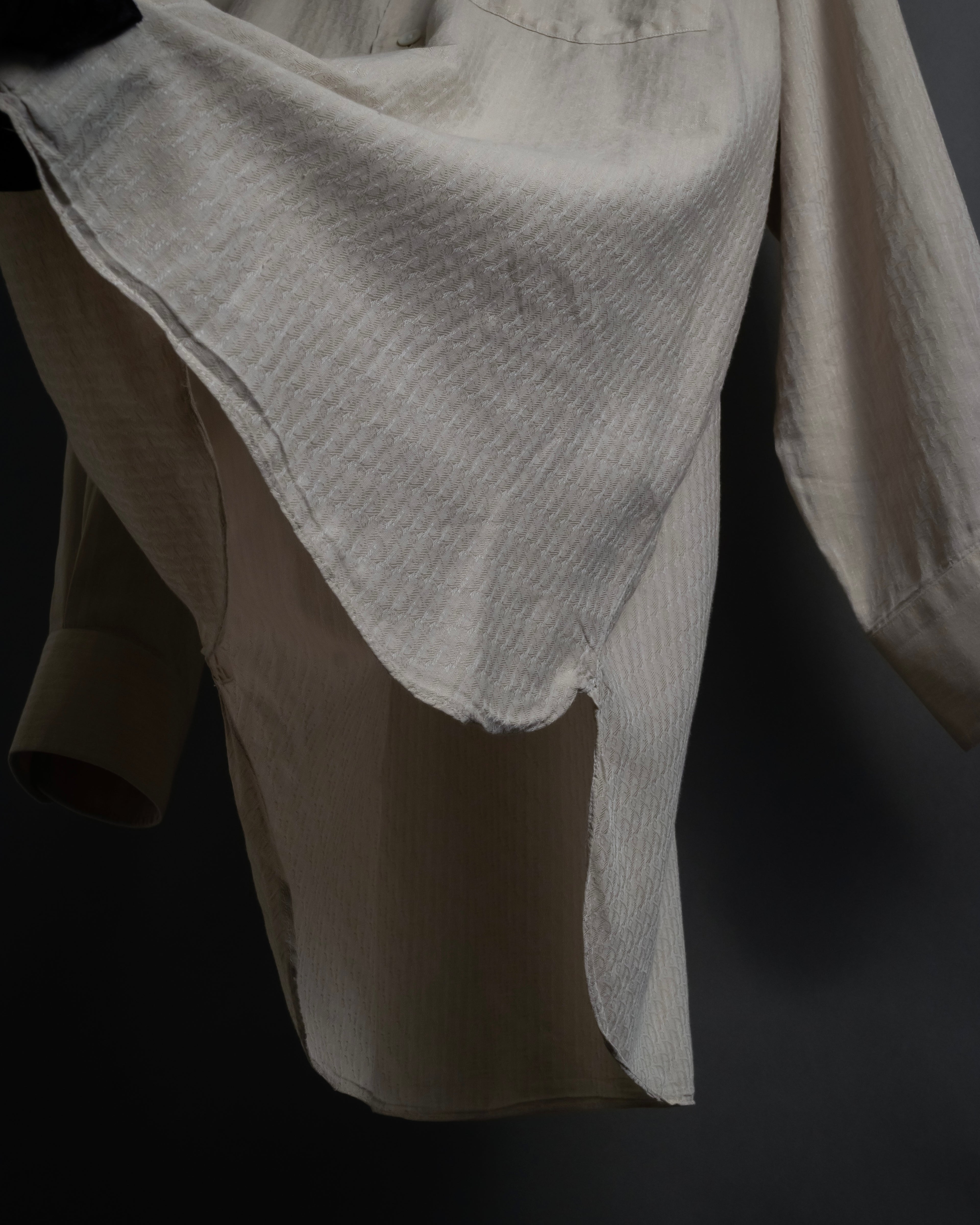 "CHRISTIAN DIOR MONSIEUR" 80's Marc Bohan design woven shirt