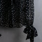 "Saint Laurent Paris 2020"
Ribbon detail polka dot pattern sheer shirt