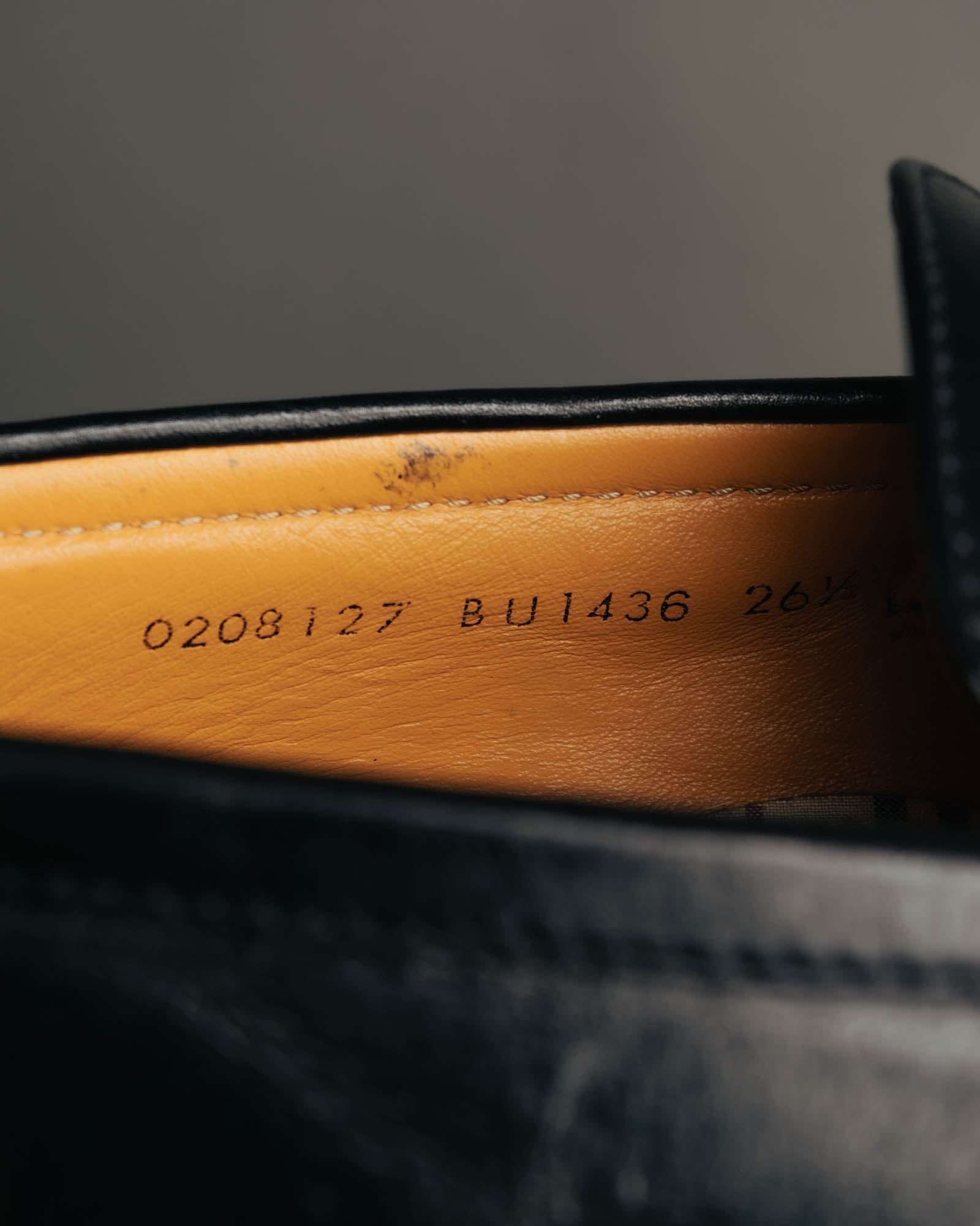 “Burberry London” 00’s-10’s Black leather penny loafers