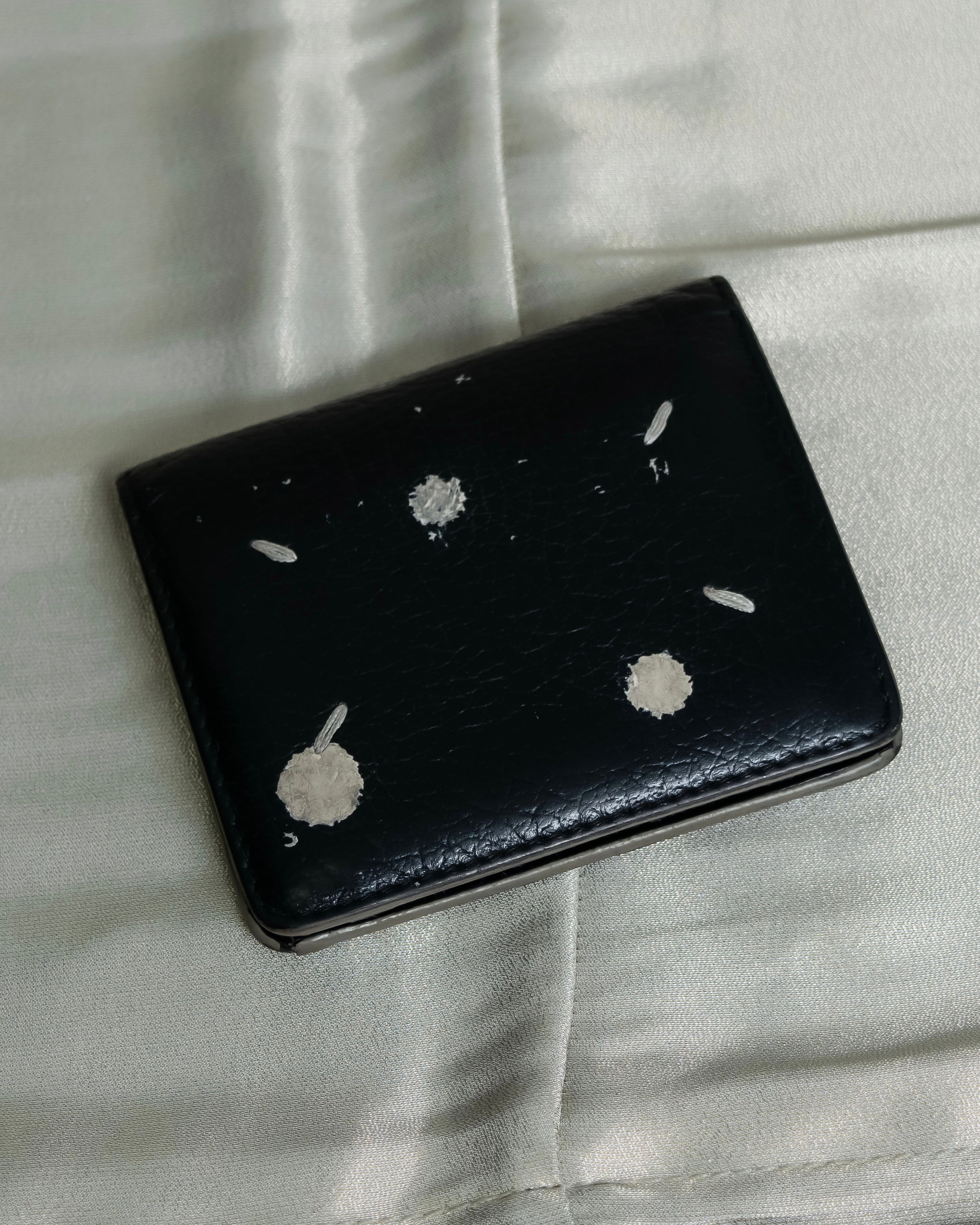 "Maison Margiela" 2020ss Splash Paint Leather Wallet