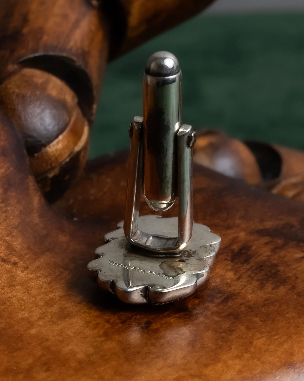 "Tiffany&Co" Rope-shaped milgrain design silver cufflinks ＆tie clip