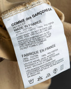 "COMME des GARCONS Shirt" Zip separate fabric detail long cut sew