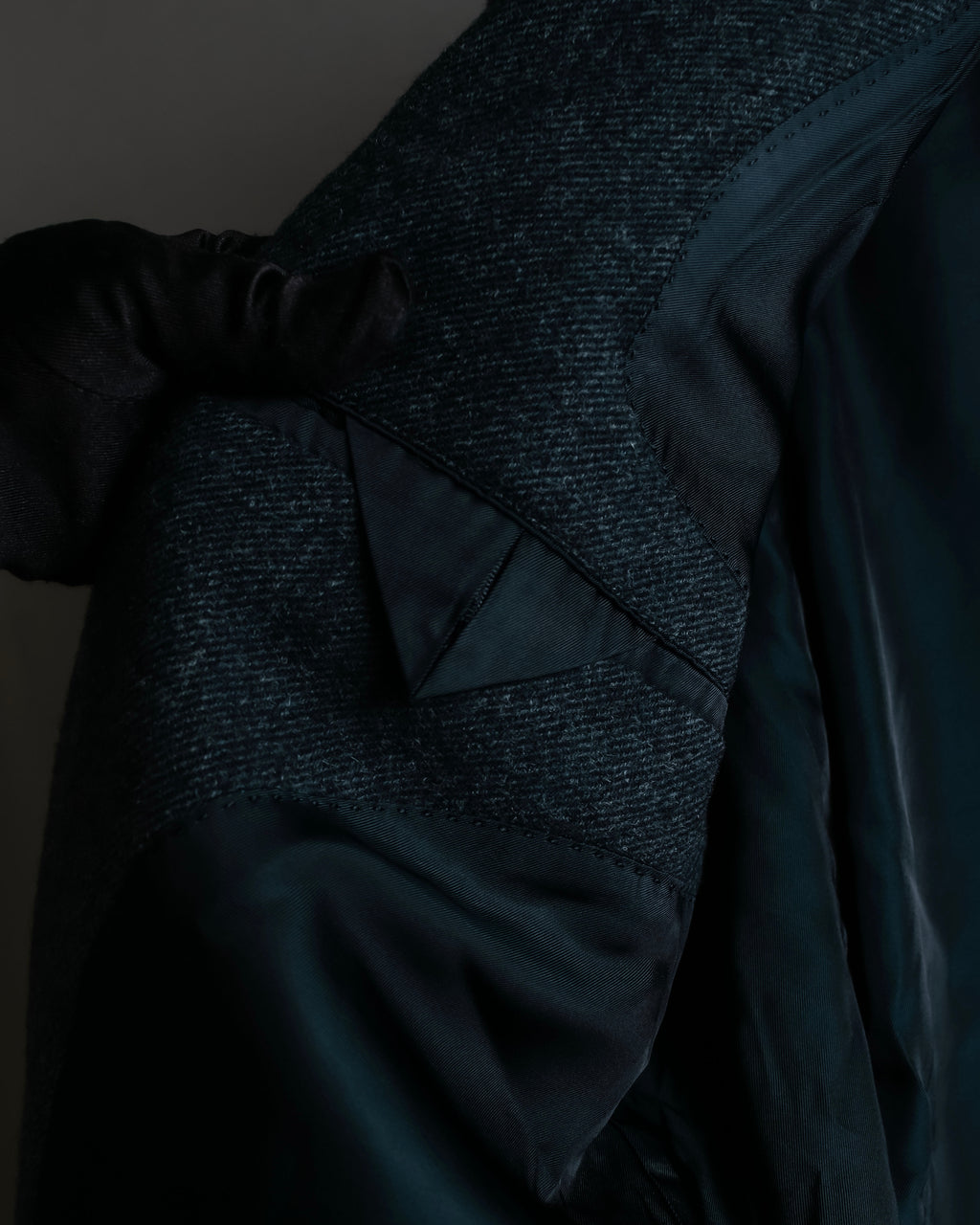 "COMME des GARCONS HOMME DEUX" Box silhouette heather grey tailored jacket