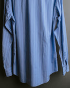 "Hermès" 90's-00's Striped cotton button-down shirt