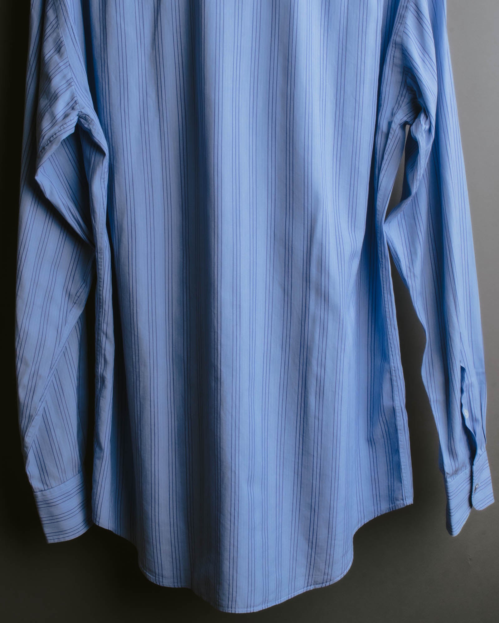 "Hermès" 90's-00's Striped cotton button-down shirt
