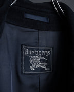 "BURBERRYS" High density wool stand collar coat