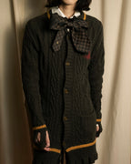 "Vivienne Westwood" Orb logo engraved cable knit cardigan