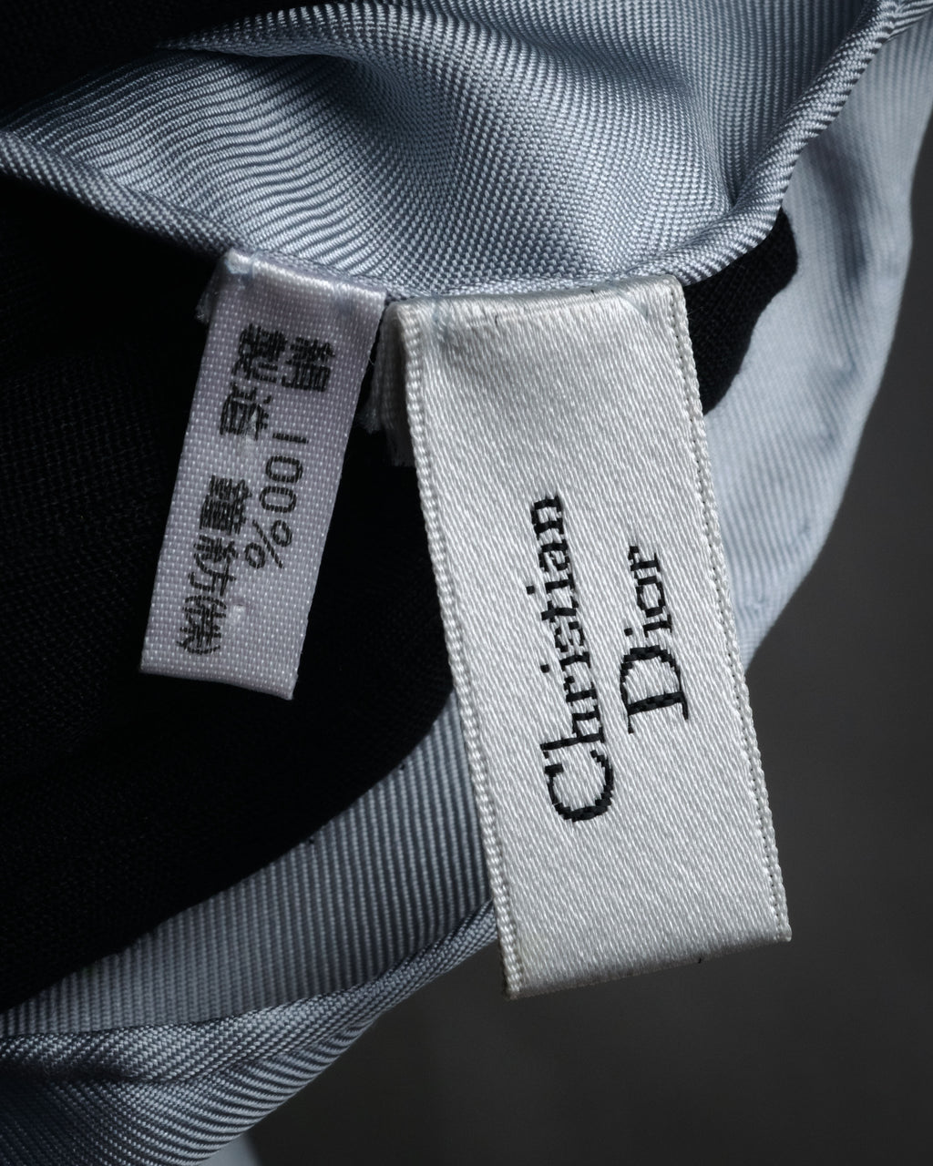 “Christian Dior” 90’s Floral logo silk scarf