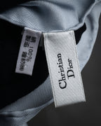 “Christian Dior” 90’s Floral logo silk scarf