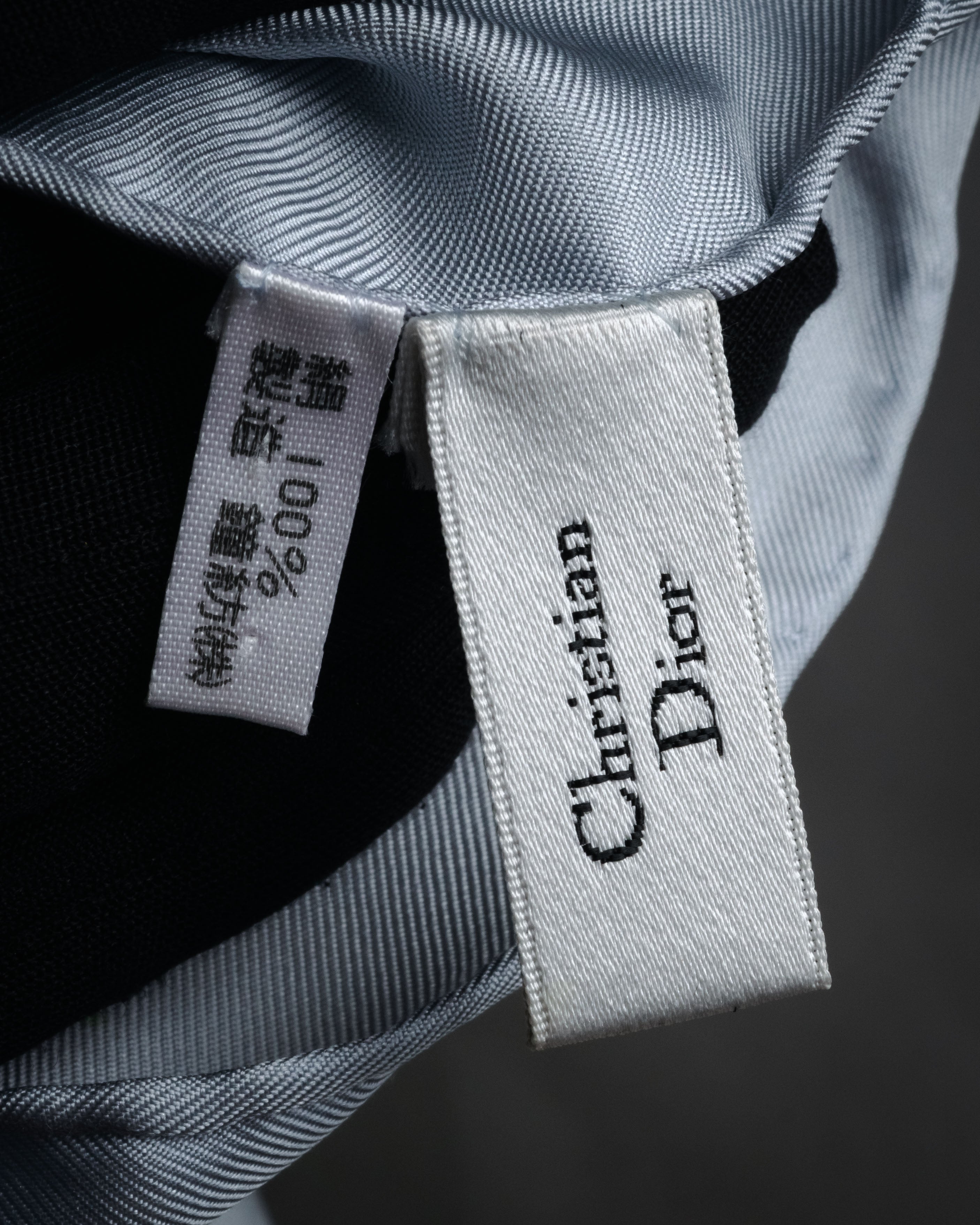 “Christian Dior” 90’s Floral logo silk scarf