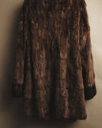 "ROBERTO VALENTINO" Reversible brown fur coat