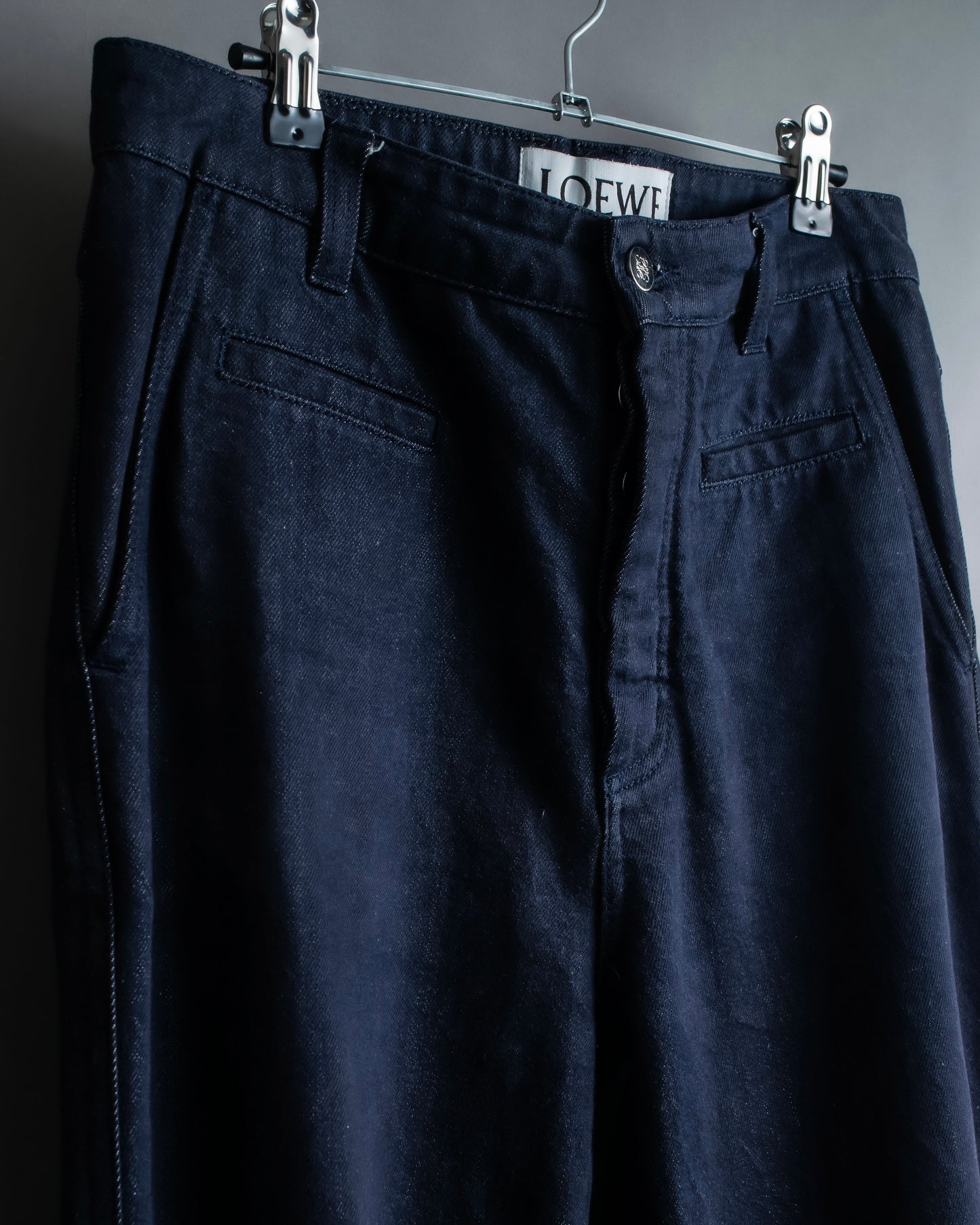 "LOEWE" Wide tapered fisherman denim pants