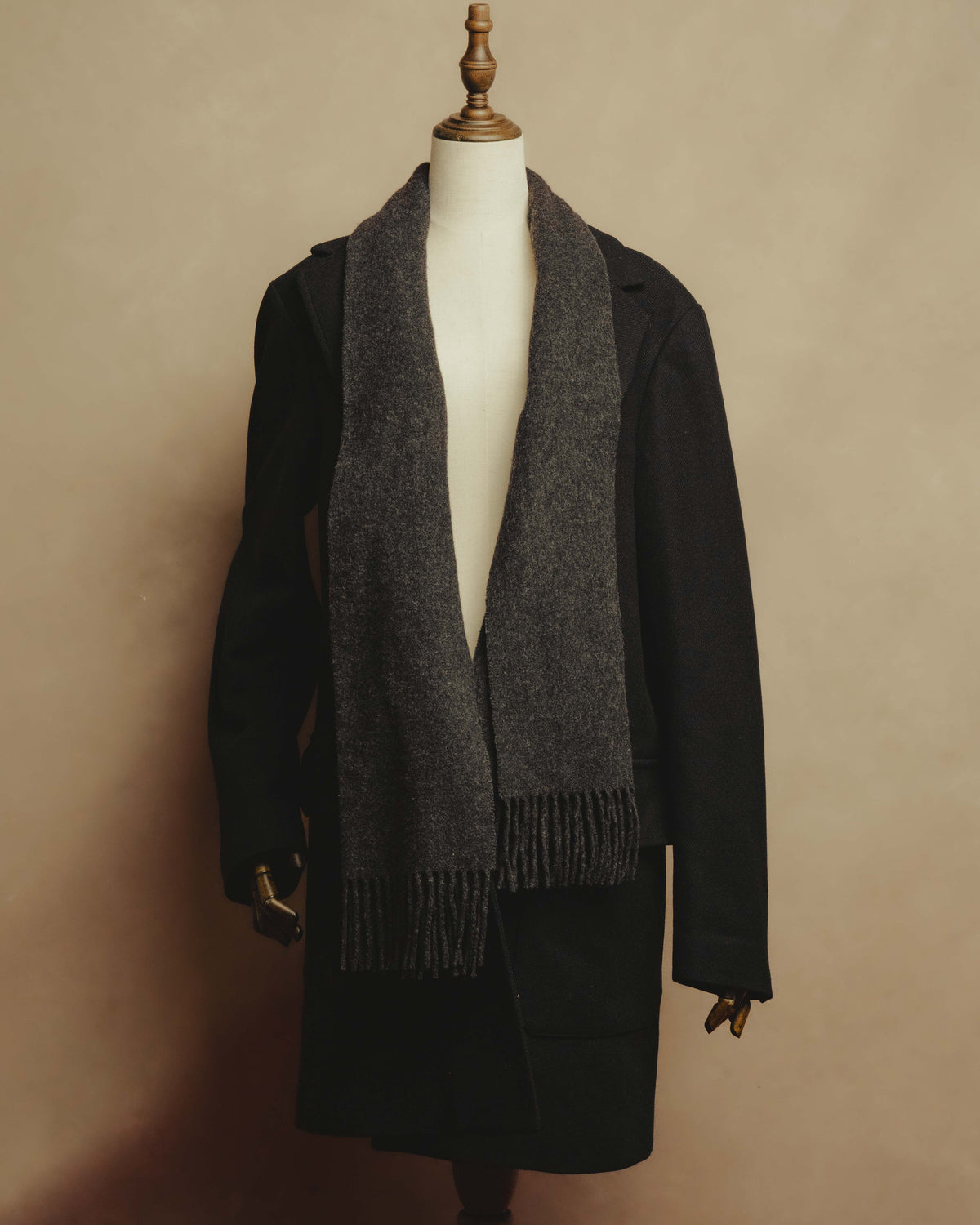 “MOSCHINO” 90’s-00’s wool cashmere tailored long coat
