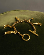 "Salvatore Ferragamo" 80's-90's Playful winter charm bracelet