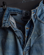 "JEAN PAUL GAULTIER JEANS" Beautiful fade button fly straight denim