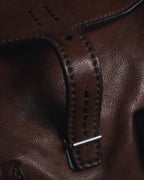 "JIL SANDER" 90’s-00’s Functional pocket leather satchel bag