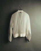 “THOM BROWNE” 2010's Sheer tulle tricolor cardigan