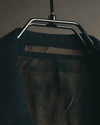 “Vintage” Textured blue tailored jacket
