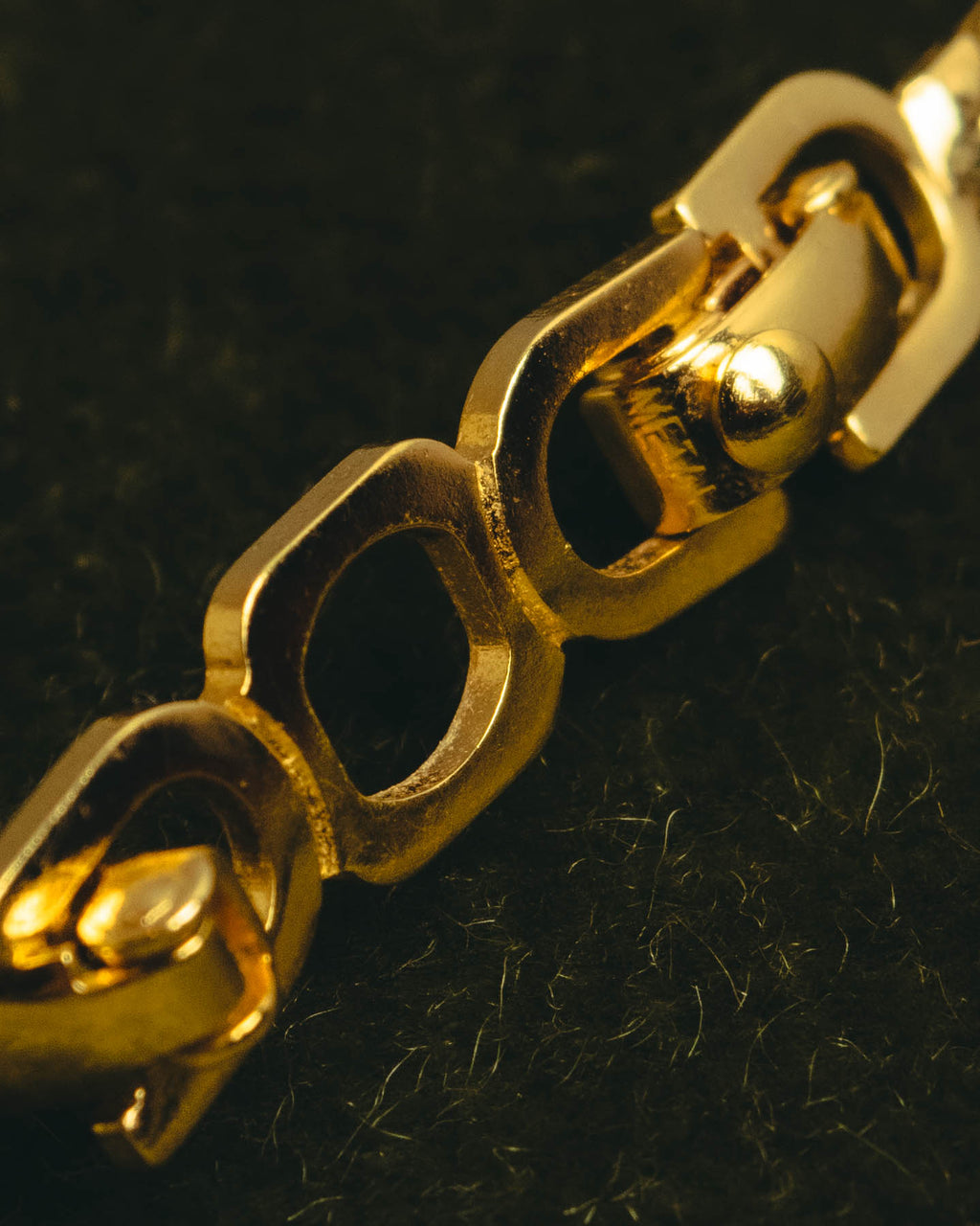 "Christian Dior" 80's-90's Gold tone rhinestone necklace