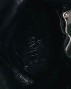 "CHANEL" 2006-12 Double-buckle leather engineer boots