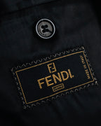 "FENDI" 00’s virgin wool chesterfield coat