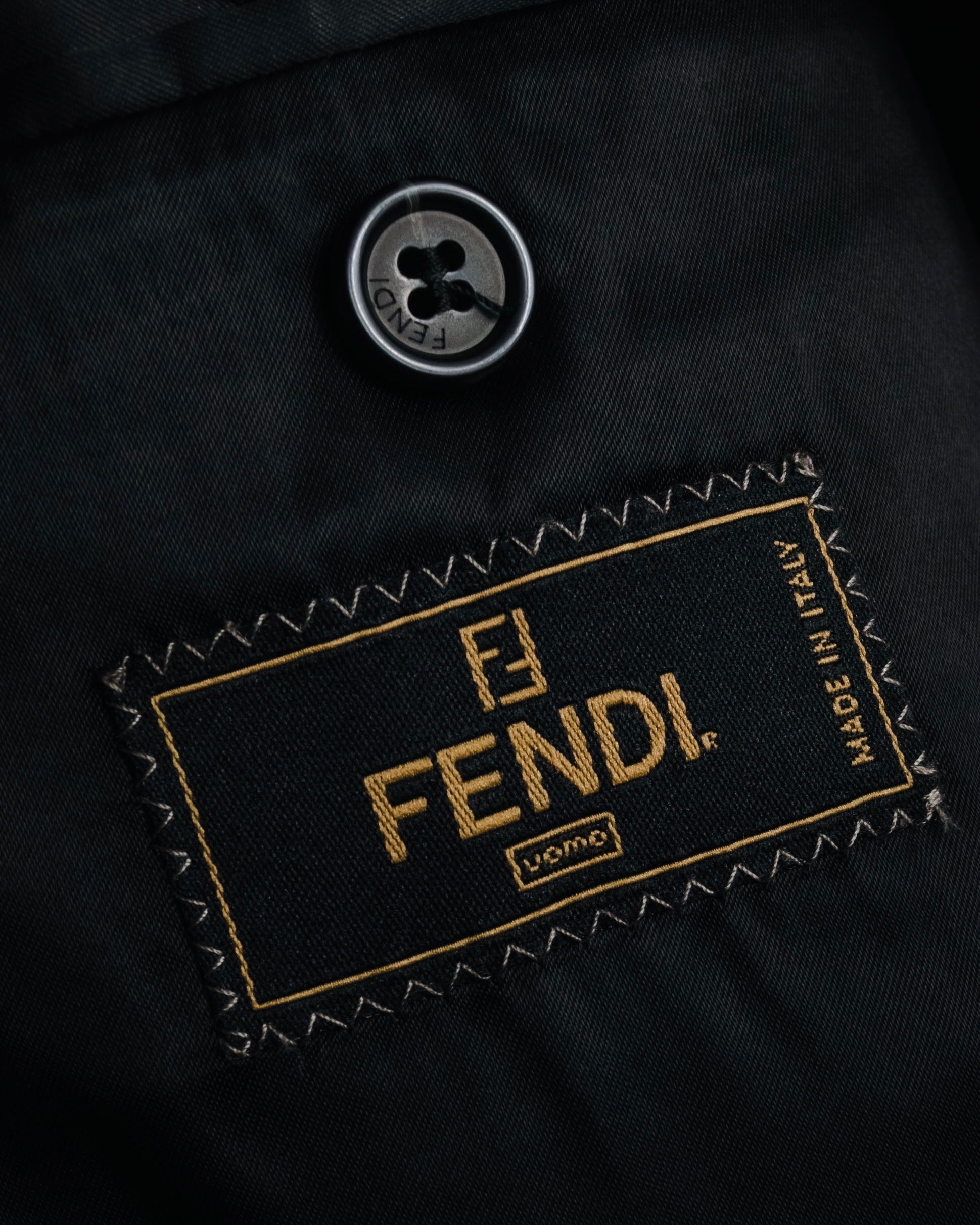 "FENDI" 00’s virgin wool chesterfield coat