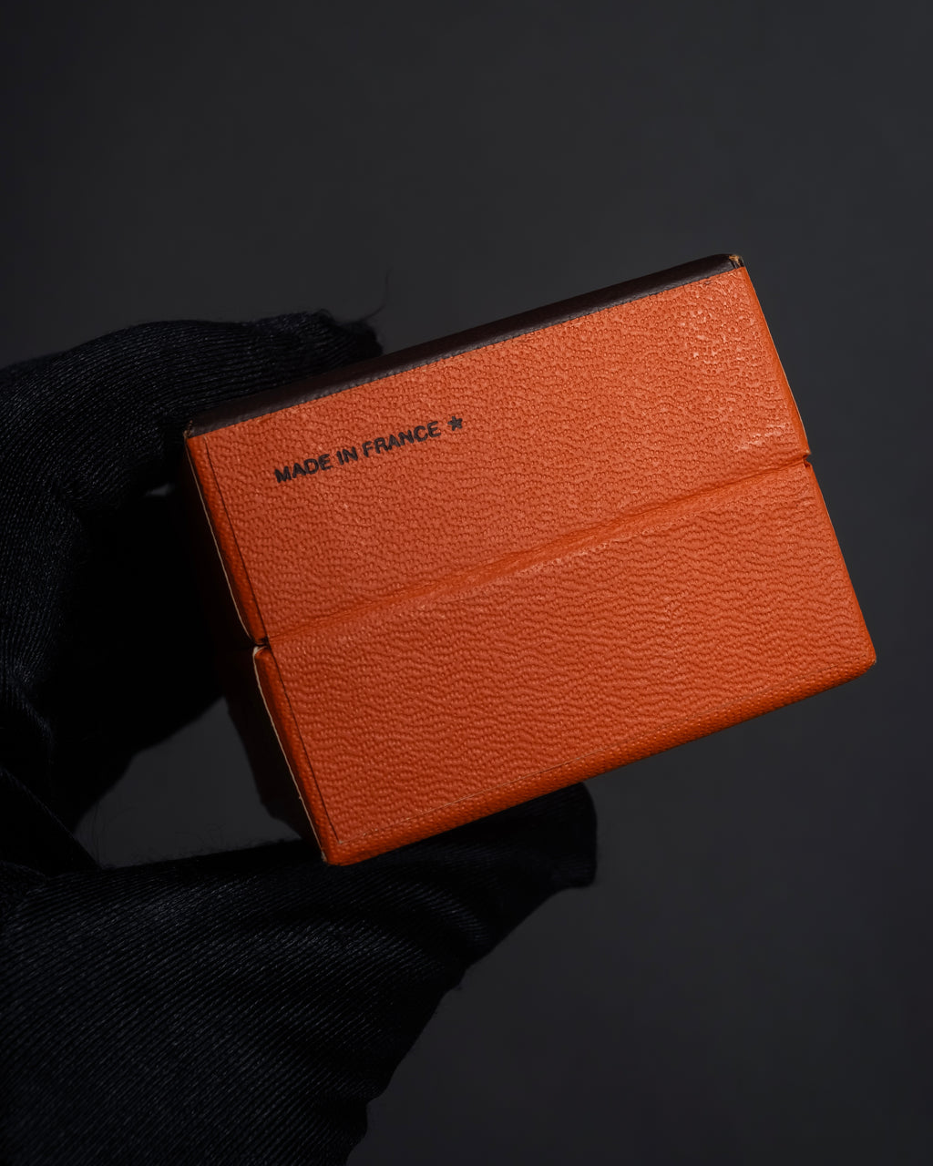 "HERMES" Drum-shaped calf leather scarf ring