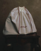 -SPECIAL- “Salvatore Ferragamo” 90’s-00’s Woven leather half moon handle bag