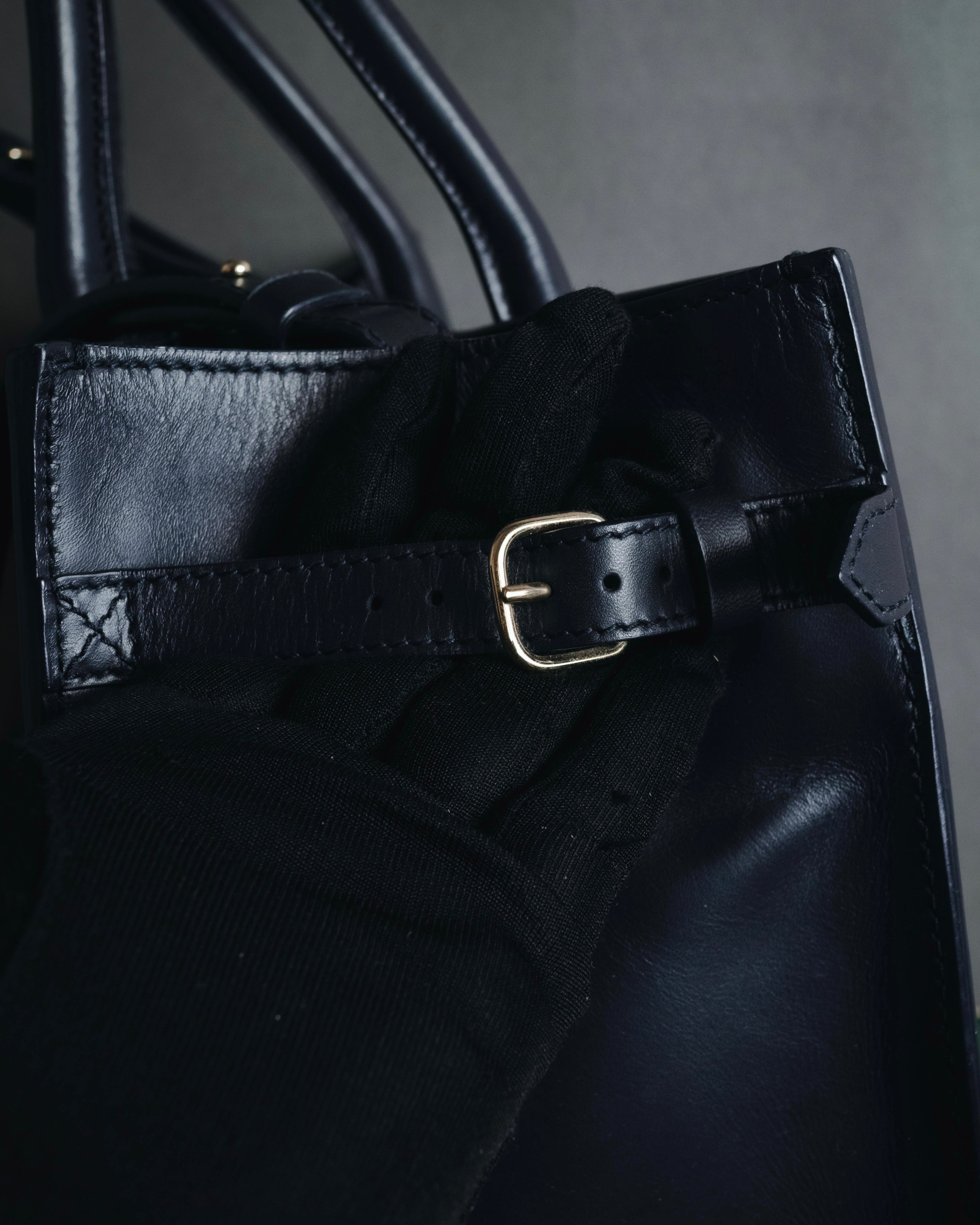 "BALENCIAGA" 2013 Autumn/Winter Padlock All Afternoon Structured Leather Bag