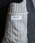 "THOM BROWNE" 3-button napped tweed tailored jacket