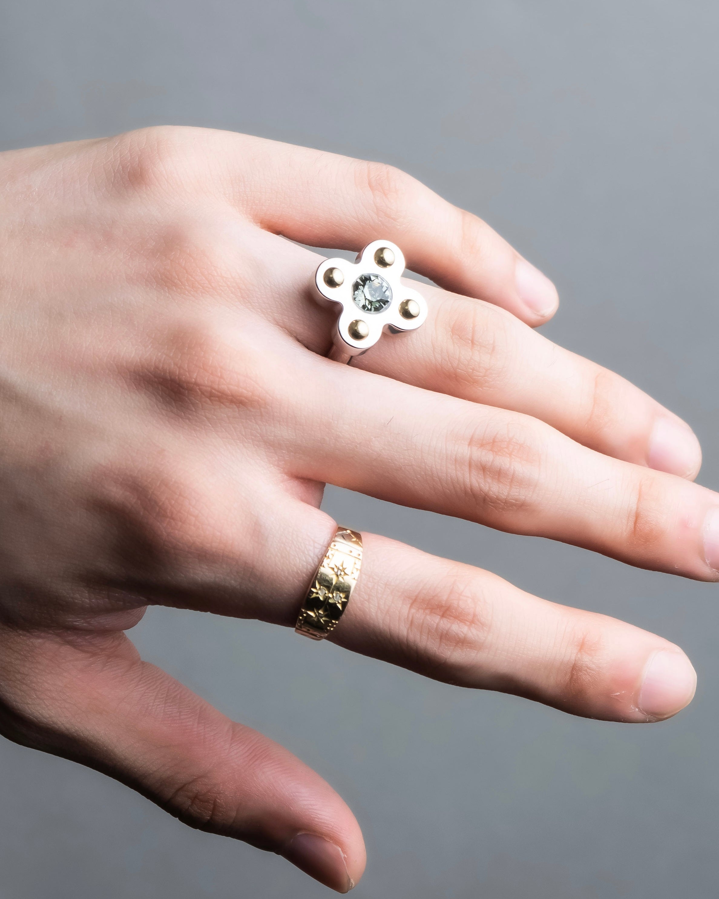 "LOUIS VUITTON" Berg love letters metal ring