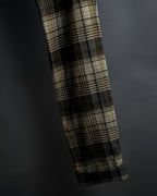 "GUCCI" Brushed check pattern tapered pants