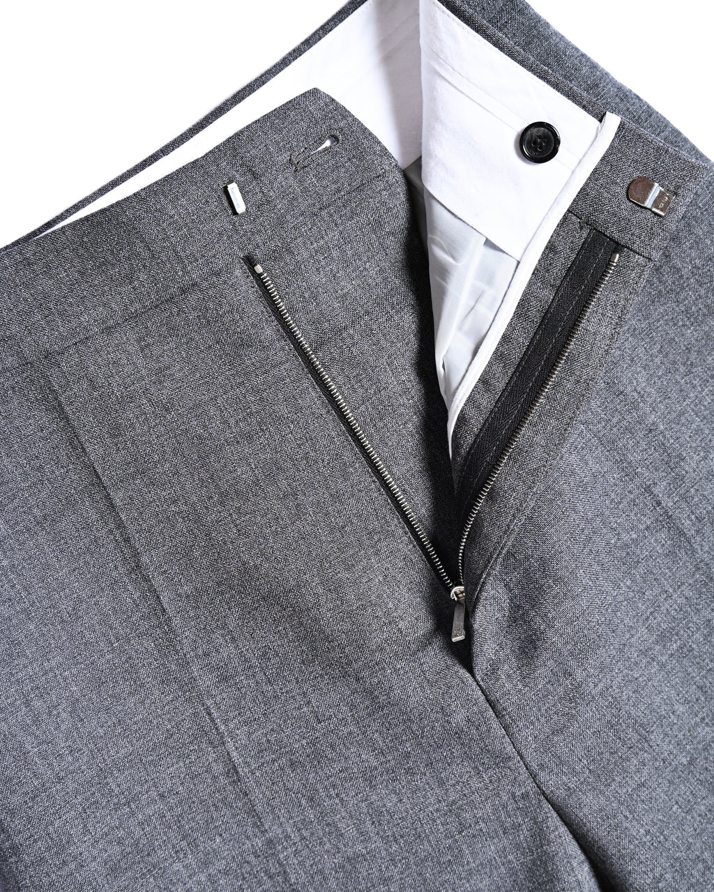 LOEWE by Jonathan Anderson/ High Waisted Beautiful Straight Silhouette Trousers Gray