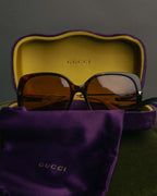 "GUCCI" 10's-20's Oversized square sunglasses