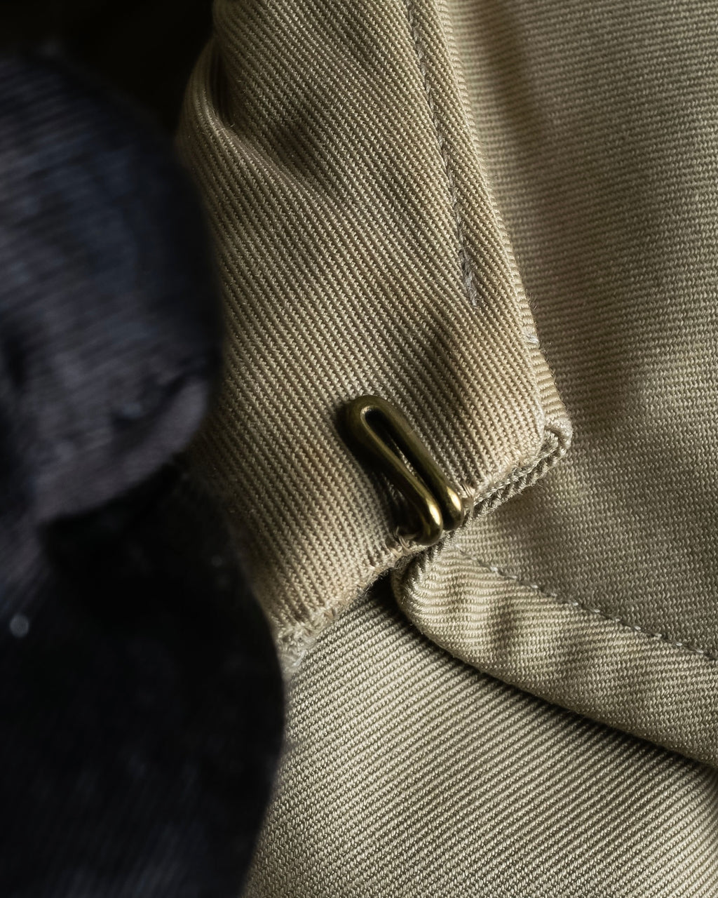 "BURBERRYS" Military detail long trench coat