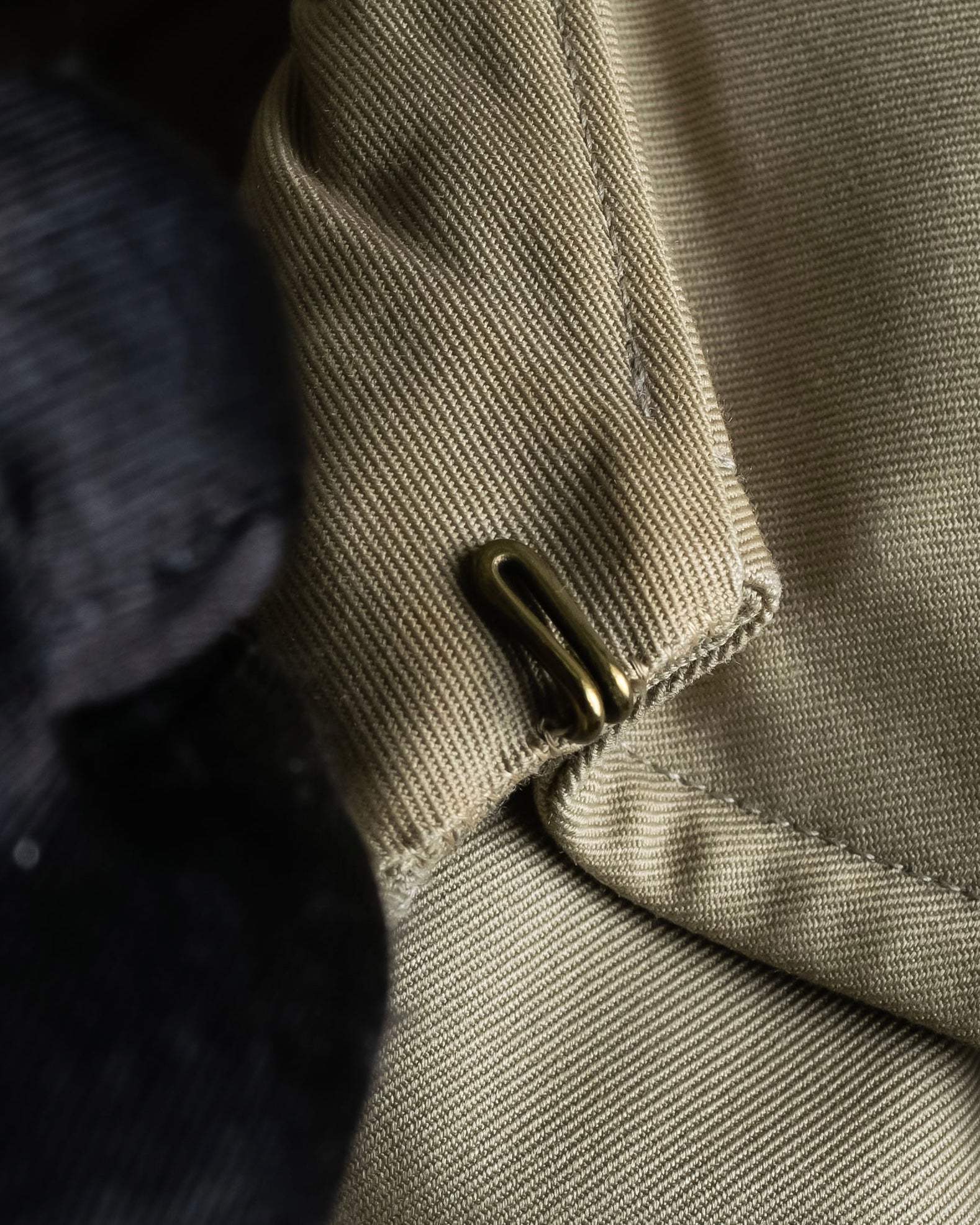 "BURBERRYS" Military detail long trench coat