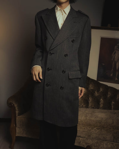 “GUCCI” Late 90’s-early 00’s military double breasted wool coat
