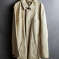 "LOEWE" 100% real leather off white color double zipper mid length coat