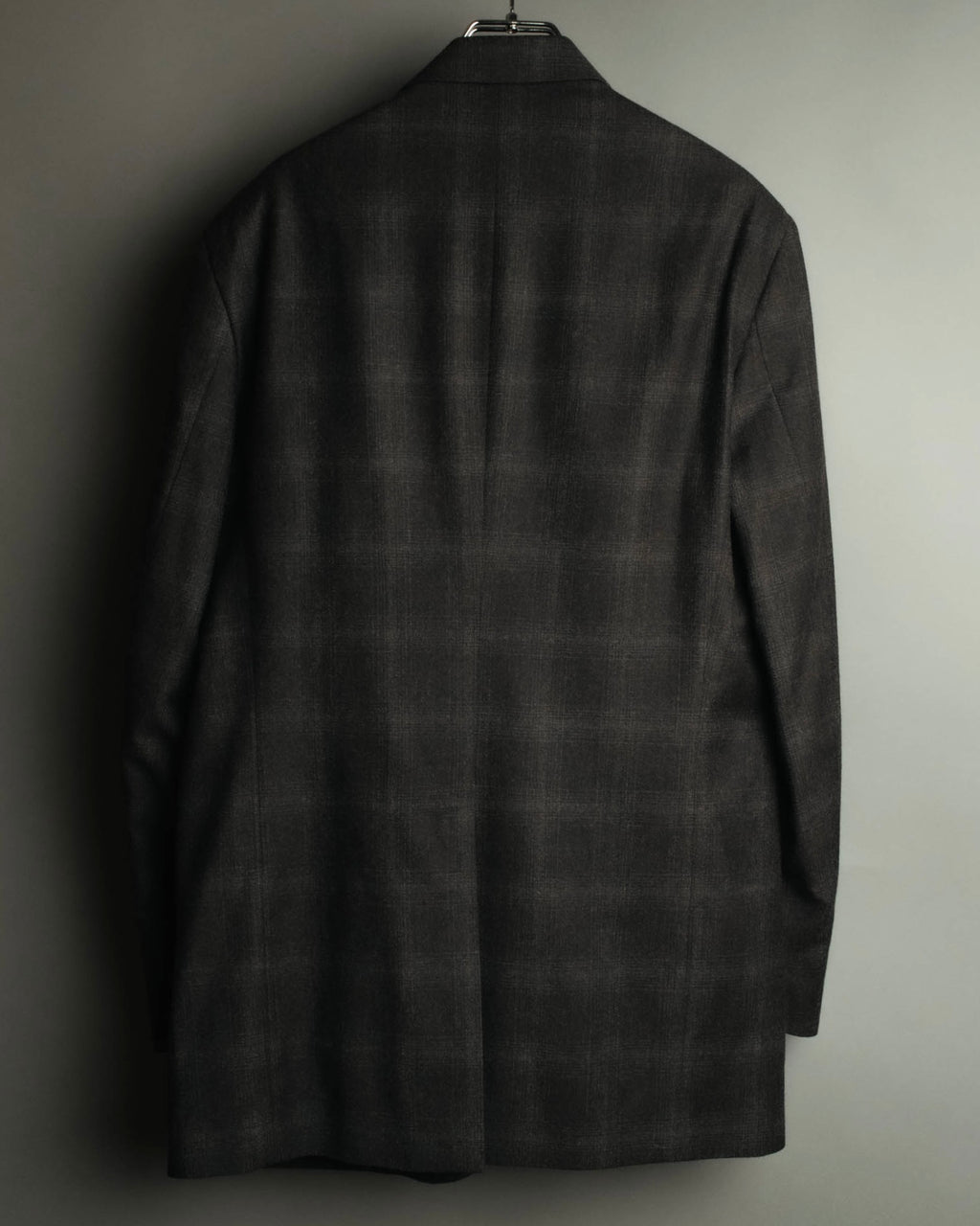 “PRADA” 90’s-00’s Wool cashmere checked tailored jacket