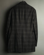 “PRADA” 90’s-00’s Wool cashmere checked tailored jacket