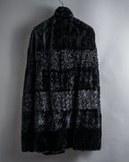 -SPECIAL- "FENDI" 90s Karl Lagerfeld-era lattice fur cape